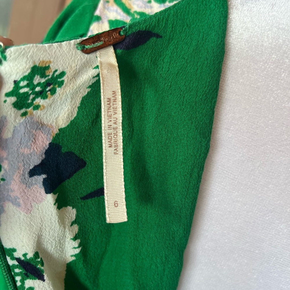 Free People Garden Floral Sleeve Dress Size 6 - Picture 12 of 14